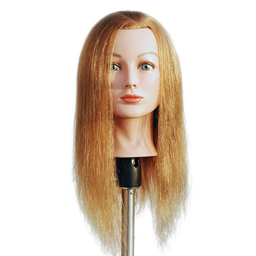 24 Cosmetology Mannequin Head with Human Hair - Lindsey