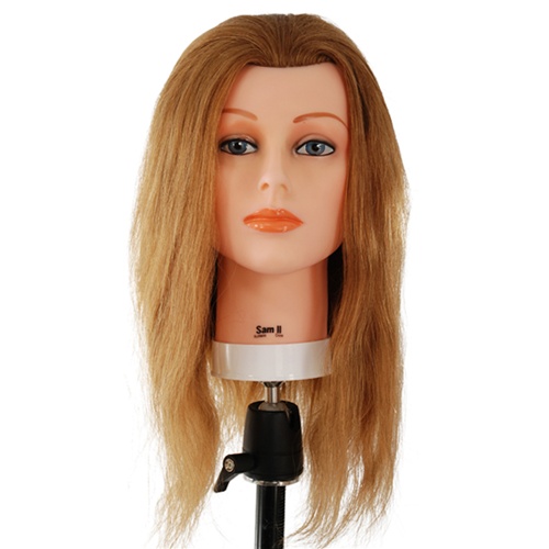 Sam II Brown Hair Mannequin — WB Barber Supply